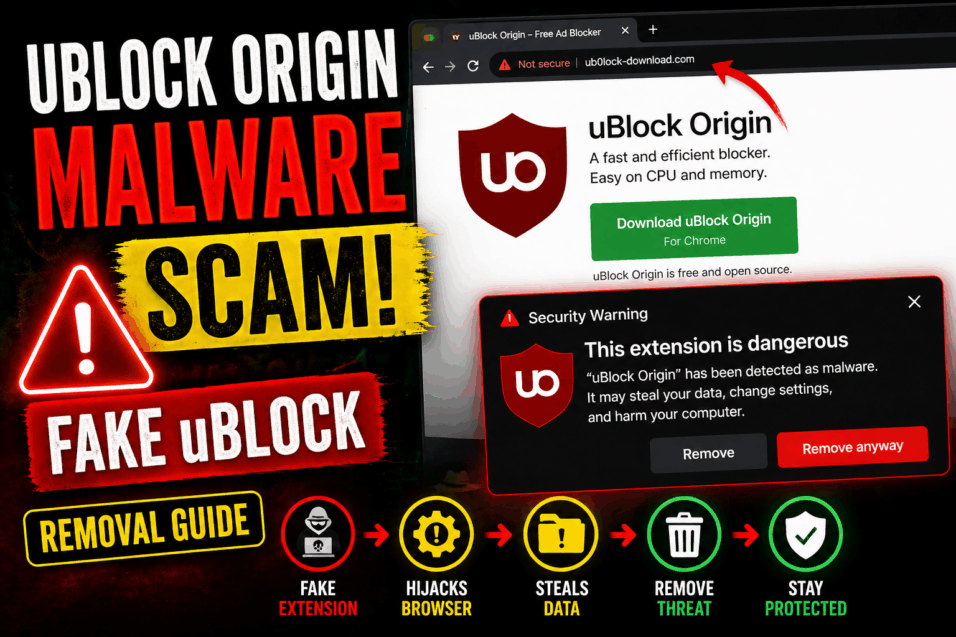 uBlock Origin Malware Scam [Fake uBlock] - Removal Guide