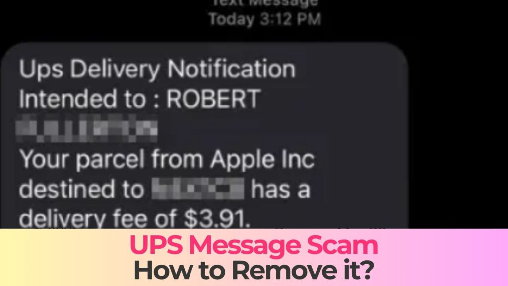 UPS Ground Text Scam