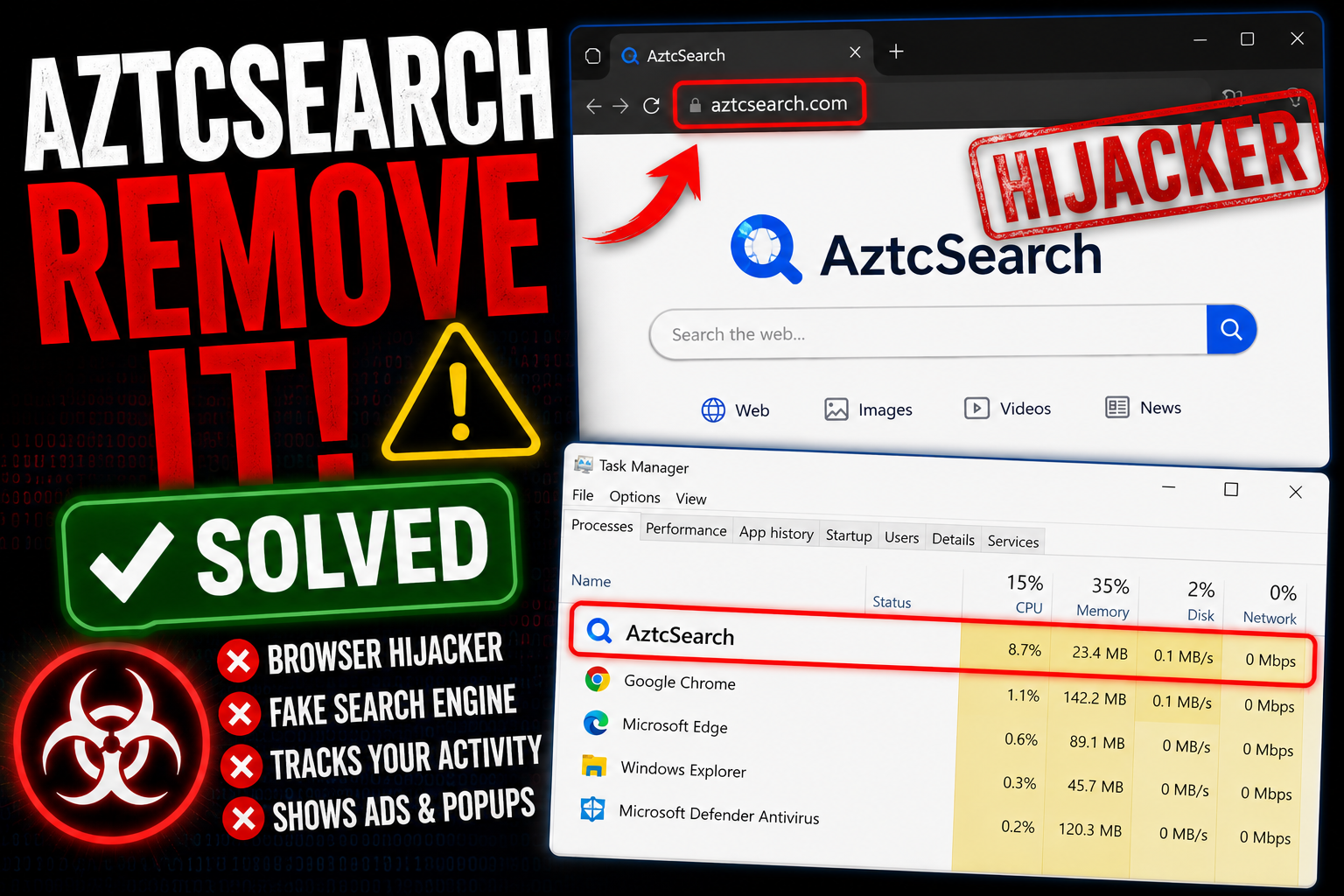 AztcSearch - How to Remove It