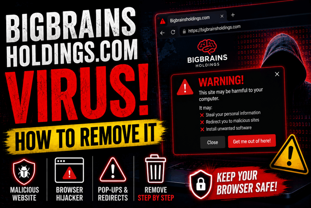 Bigbrainsholdings.com Virus - How to Remove It.