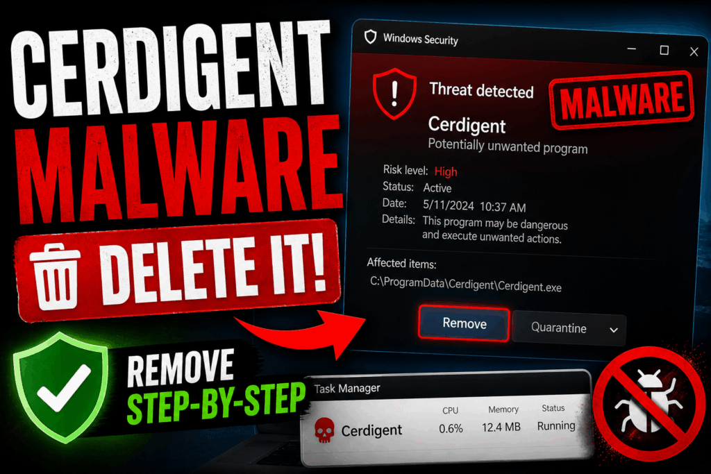 cerdigent malware removal guide