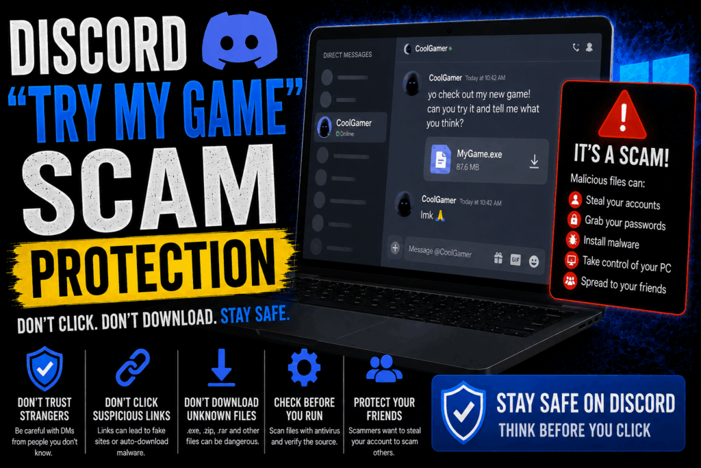 Discord “Try My Game” Scam - Protection