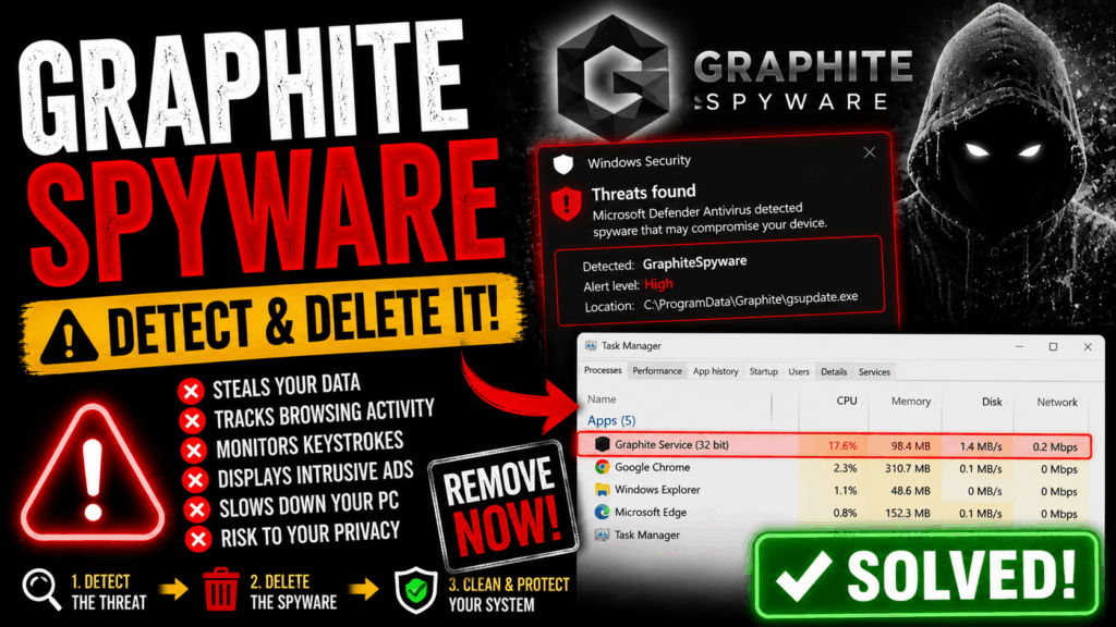Graphite Spyware - Detect and Delete It [Steps]