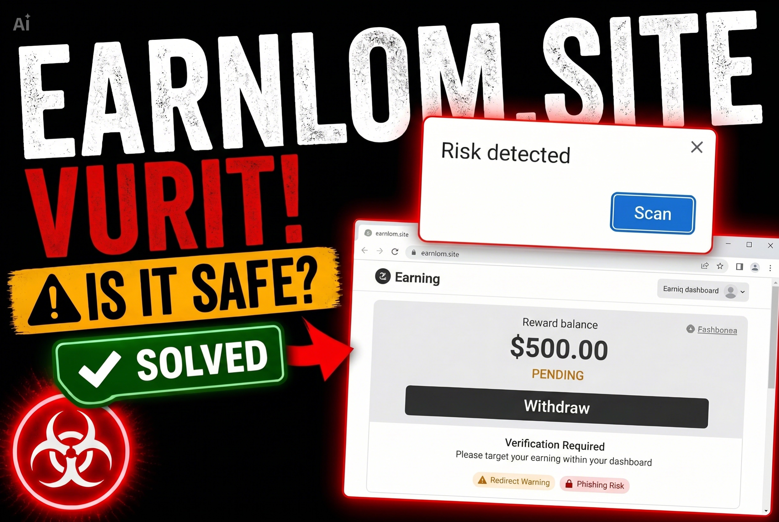 Earnlom.site - Is It Safe?