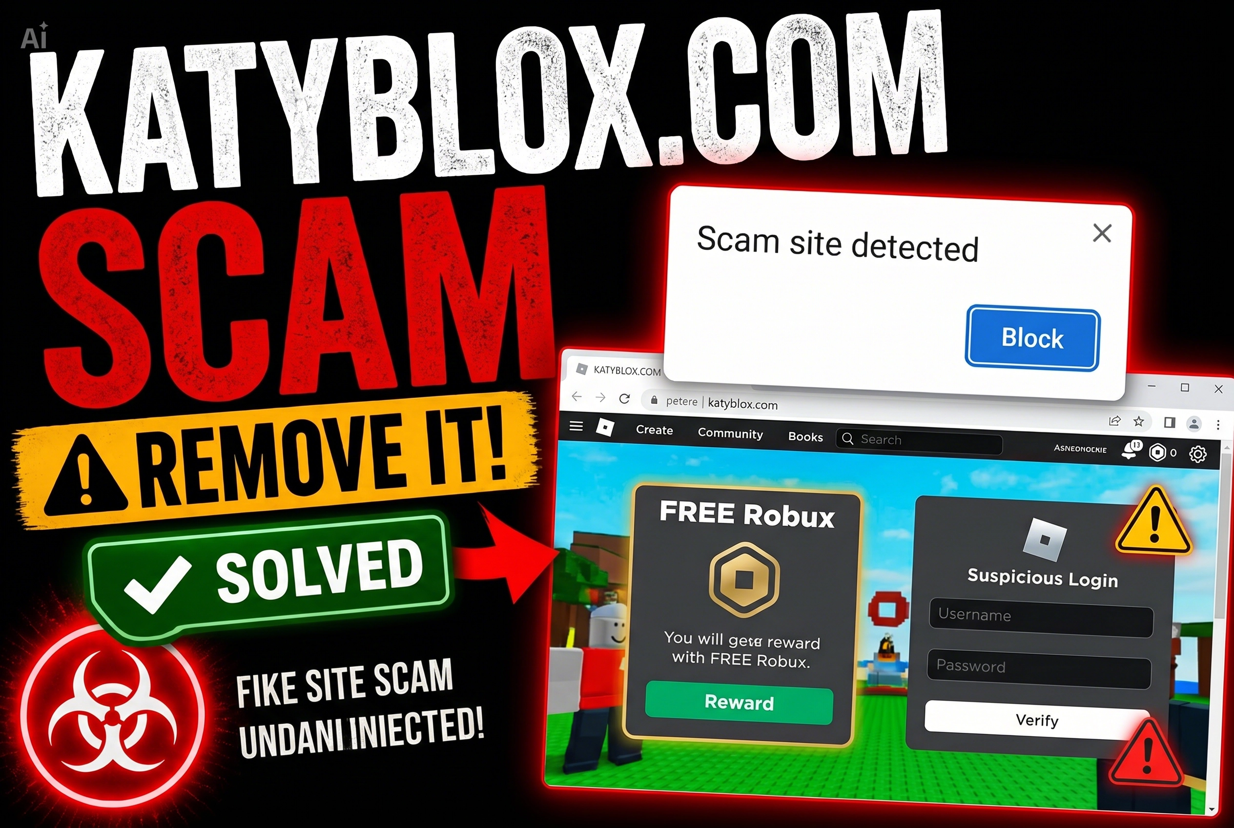 KatyBlox.com Roblox Scam - Removal Guide