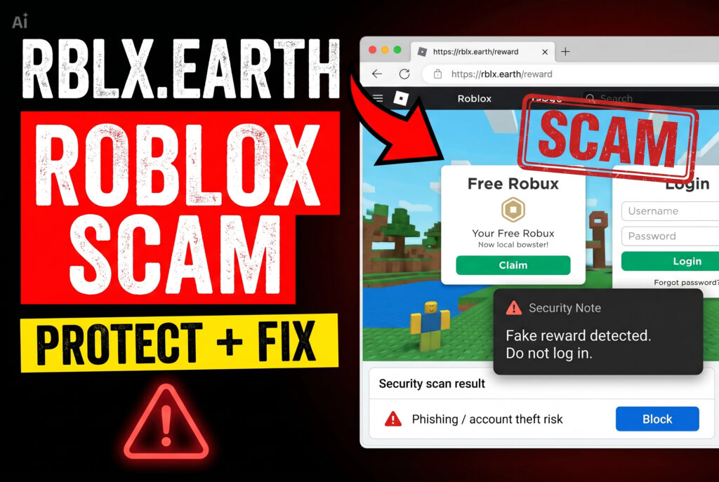 Rblx.earth Roblox Scam - Protection & Fix