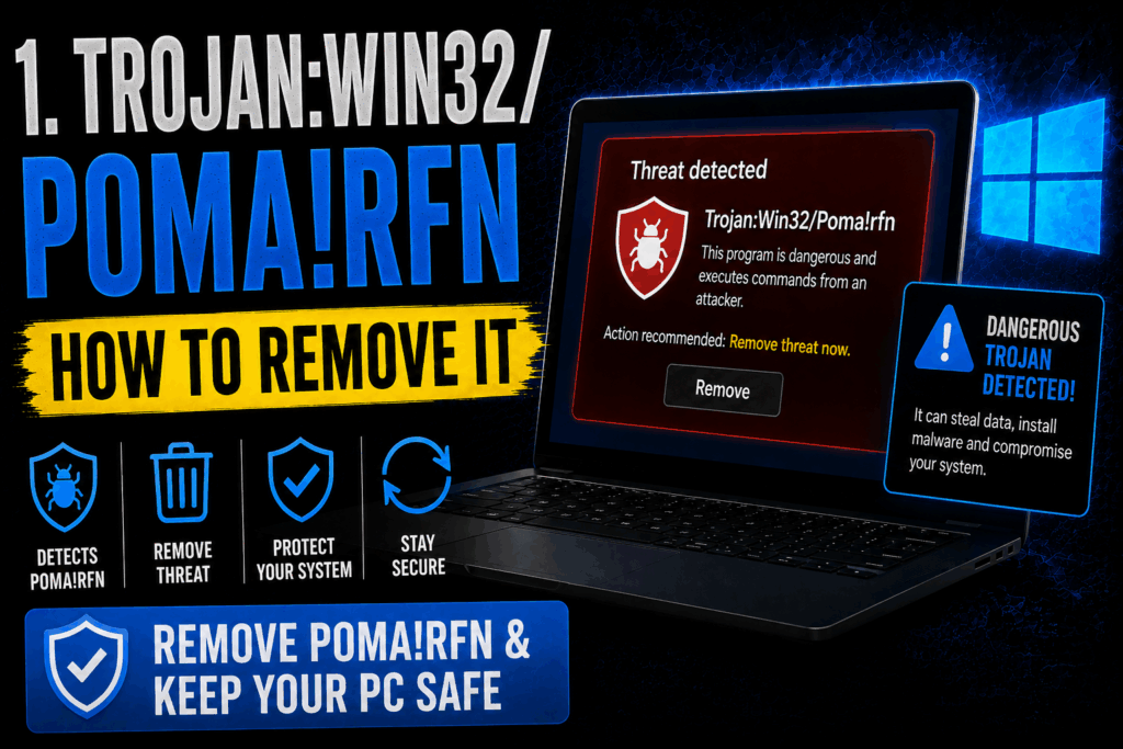 Trojan:Win32/Poma!rfn - How to Remove It