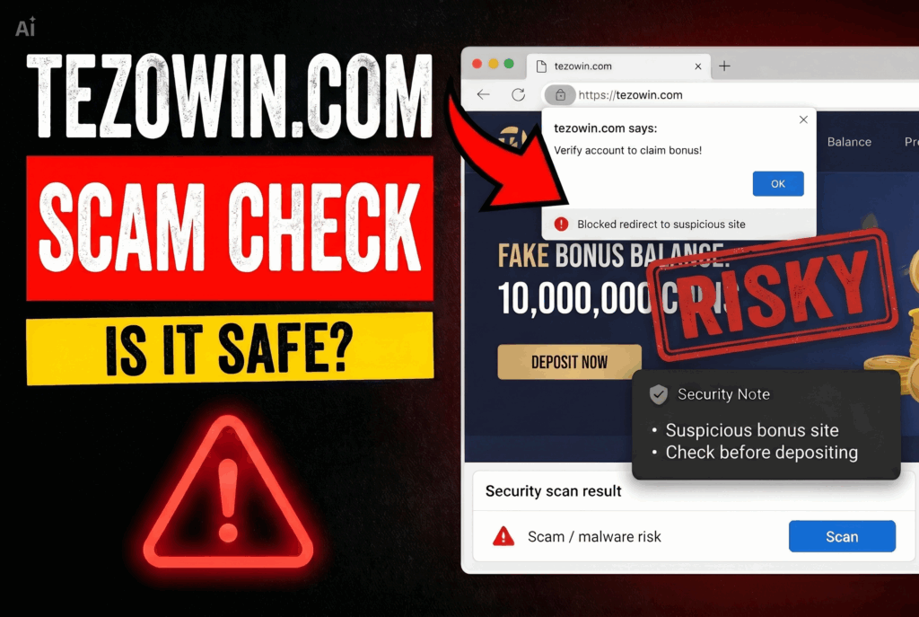 tezowin.com scam check is it safe
