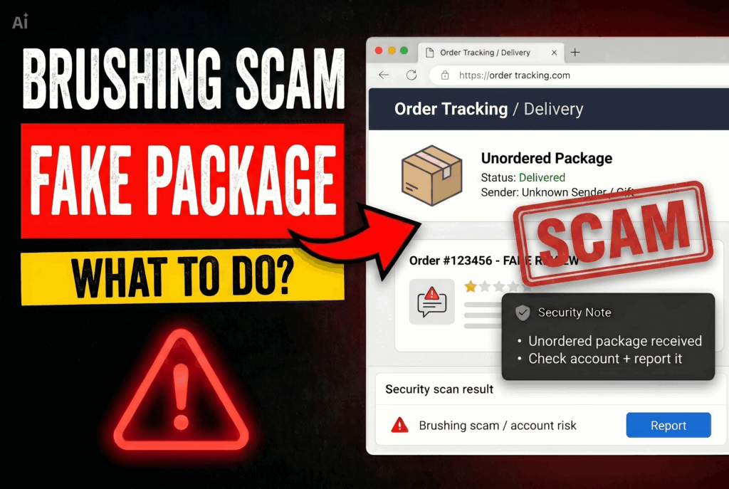 amazon brushing scam fake packkage removal