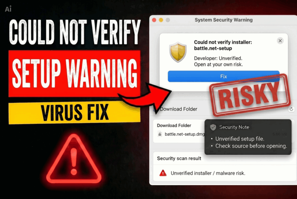 apple could not verify battle-net is free of malware