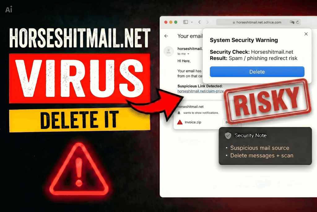 horseshitmail.net virus how to delete it