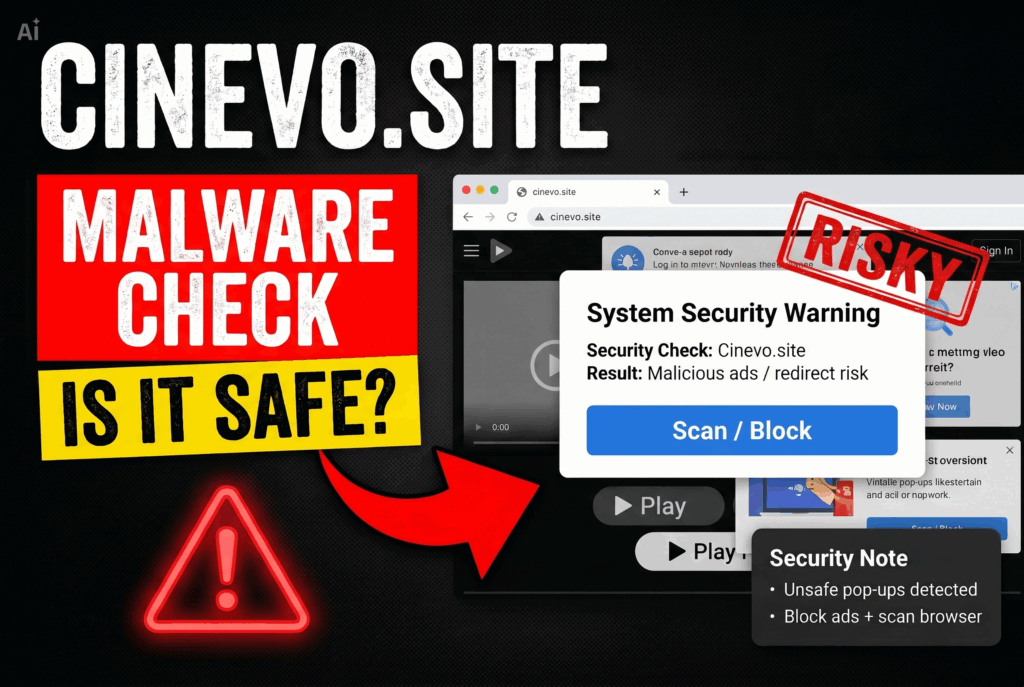cinevo.site malware check is it safe