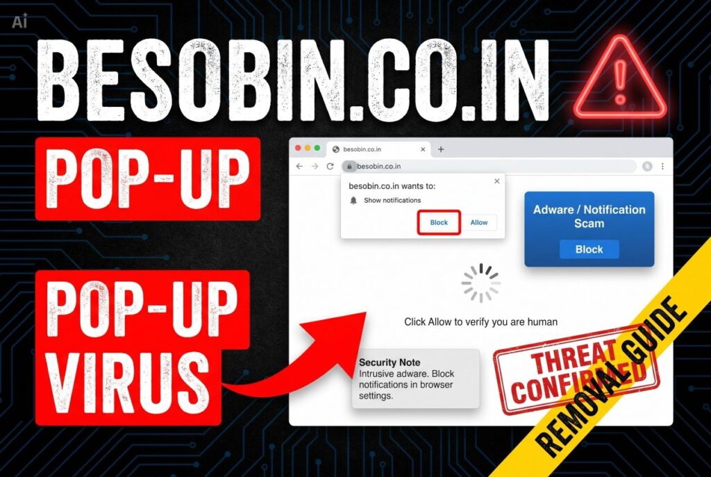 Besobin.co.in Pop-ups Virus - Removal Guide