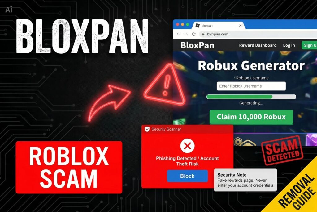 BloxPan Roblox Scam - Removal Guide