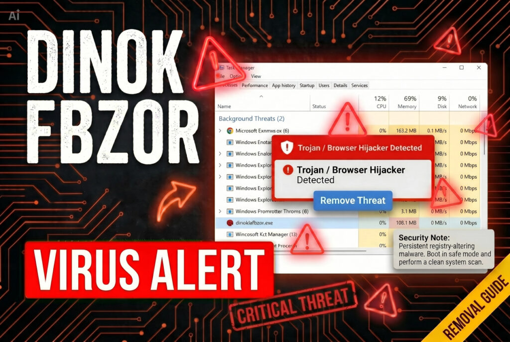 Dinoklafbzor Virus - How to Remove It [Fix]