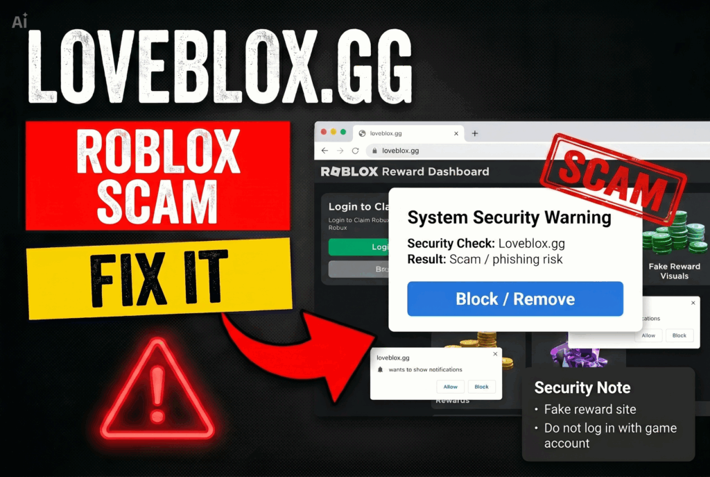 Loveblox.gg Roblox Scam - How to Fix It