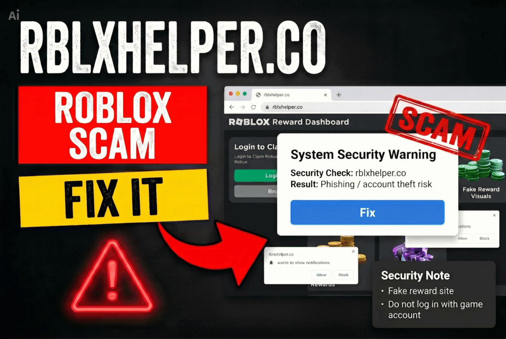 Rblxhelper.co Roblox Scam - How to Fix It