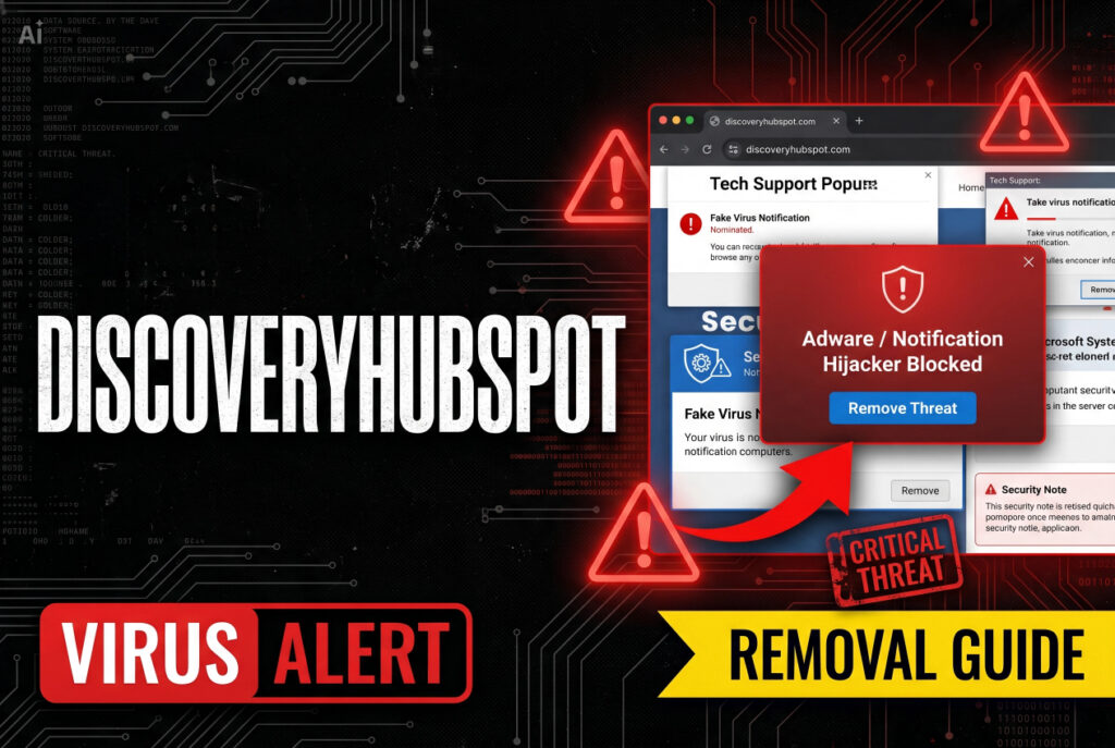 Discoveryhubspot.com Pop-ups Virus - Removal Guide