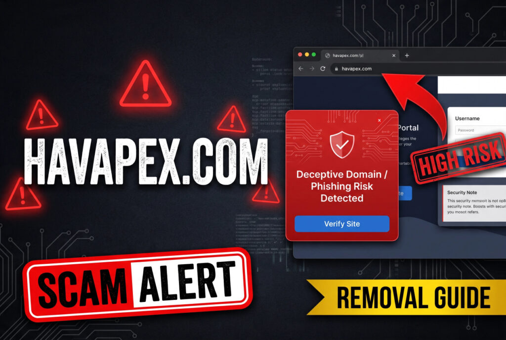Havapex.com Scam - Removal Instructions