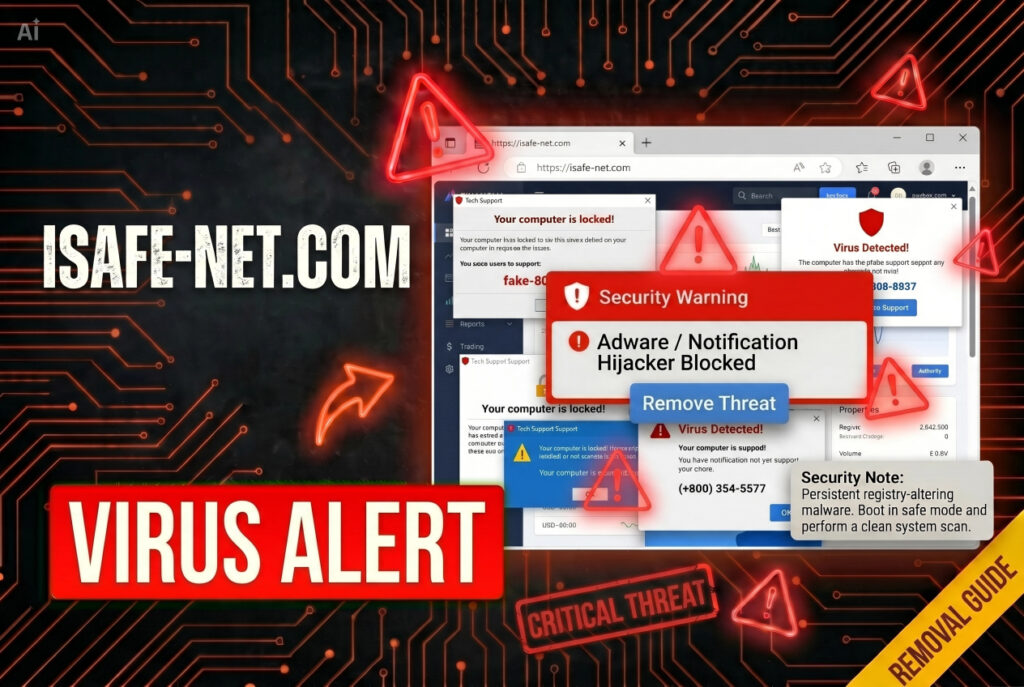 Isafe-net.com Pop-ups Virus - Removal Guide