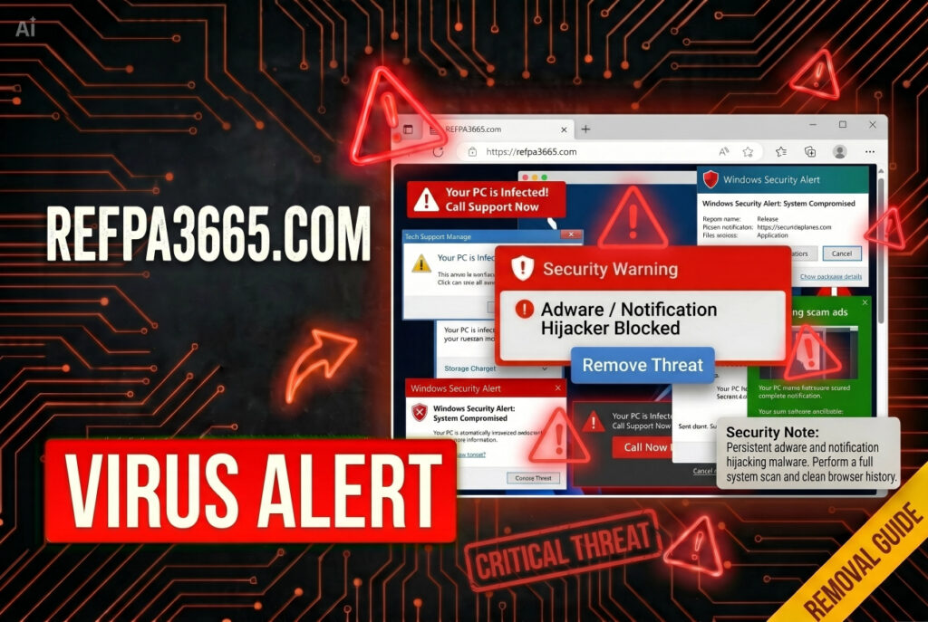 Refpa3665.com Pop-ups Virus - Removal Guide
