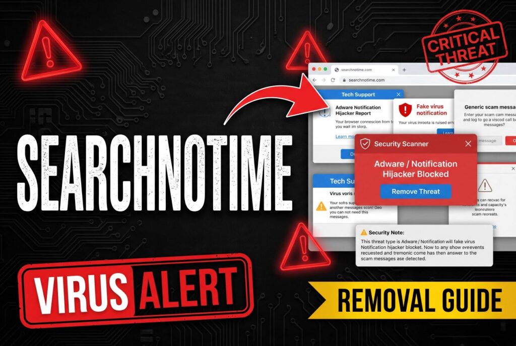 searchontime pop-ups virus removal