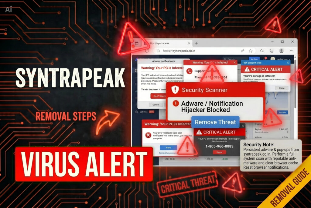 Syntrapeak.co.in Virus Pop-ups - Removal Steps