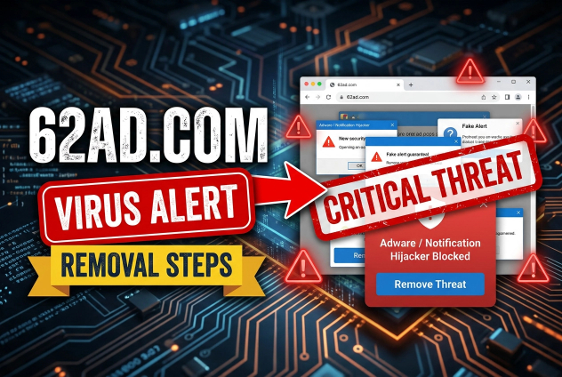 62ad.com Pop-ups Virus - Removal Steps
