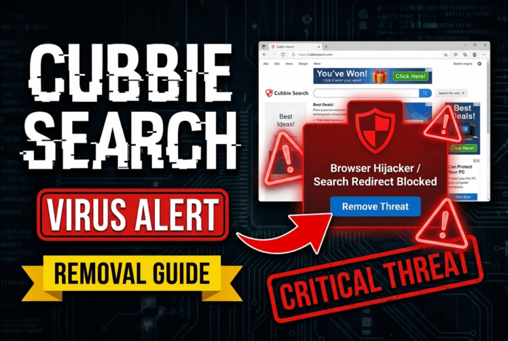 cubbie web search redirects virus