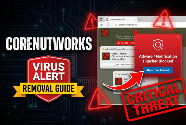 Corenutworks.co.in Pop-ups Virus - Removal Guide