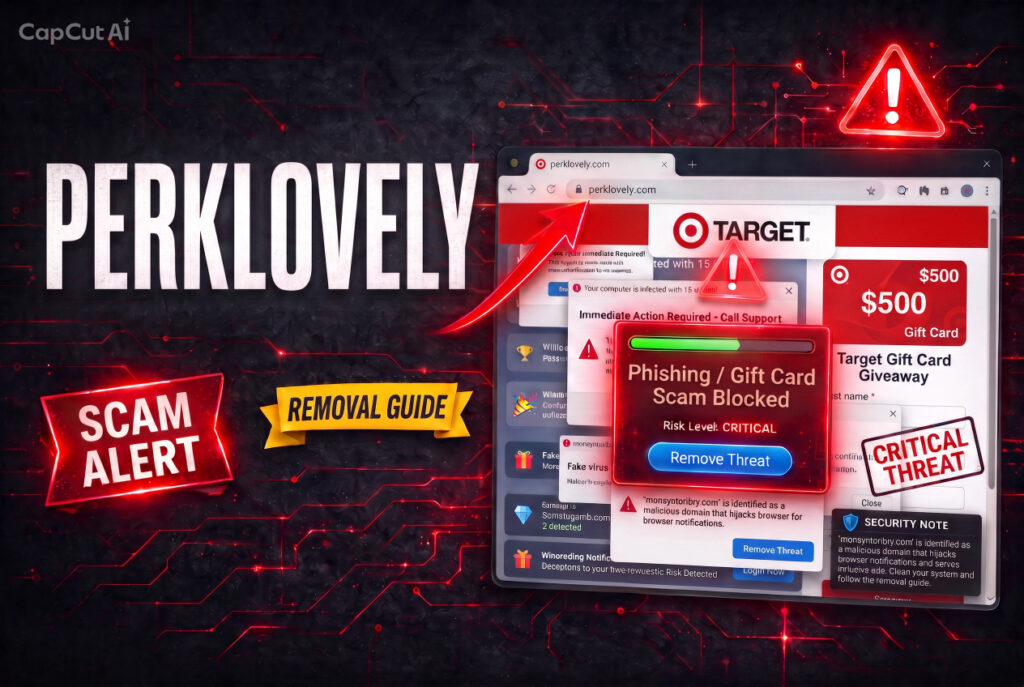 PerkLovely.com Target Gift Card Scam - Removal