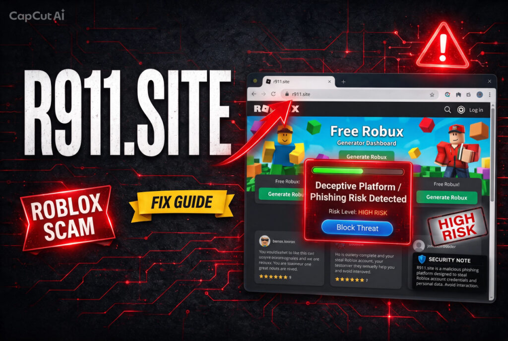 R911.site Roblox Scam - How to Fix It?