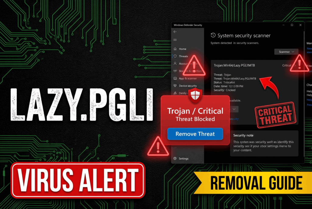 Trojan:Win64/Lazy.PGLI!MTB - How to Remove It