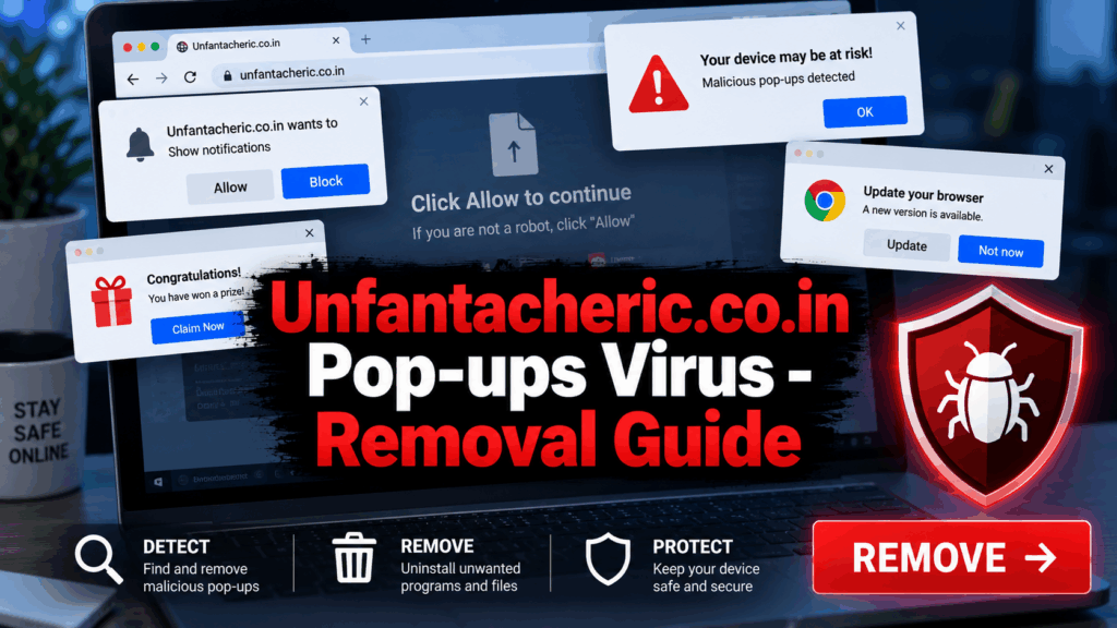 Unfantacheric.co.in Pop-ups Virus - Removal Guide