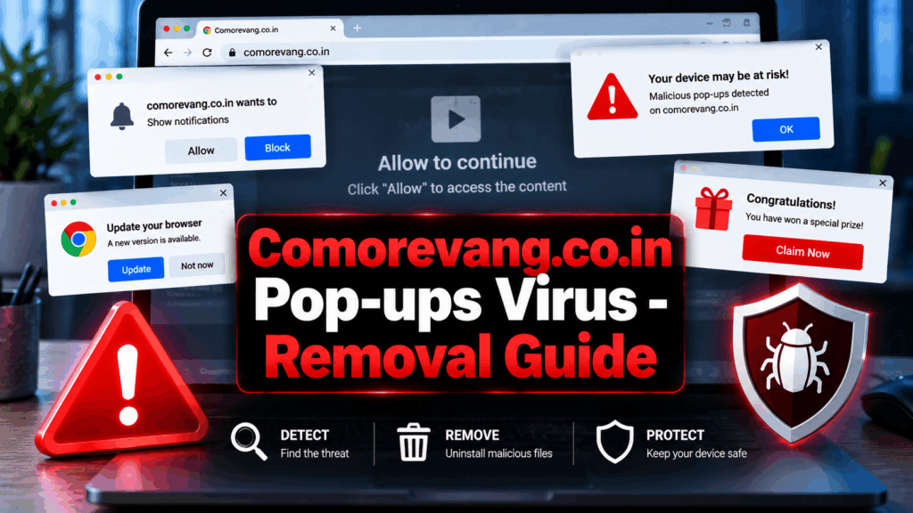 Comorevang.co.in Pop-ups Virus - Removal Guide
