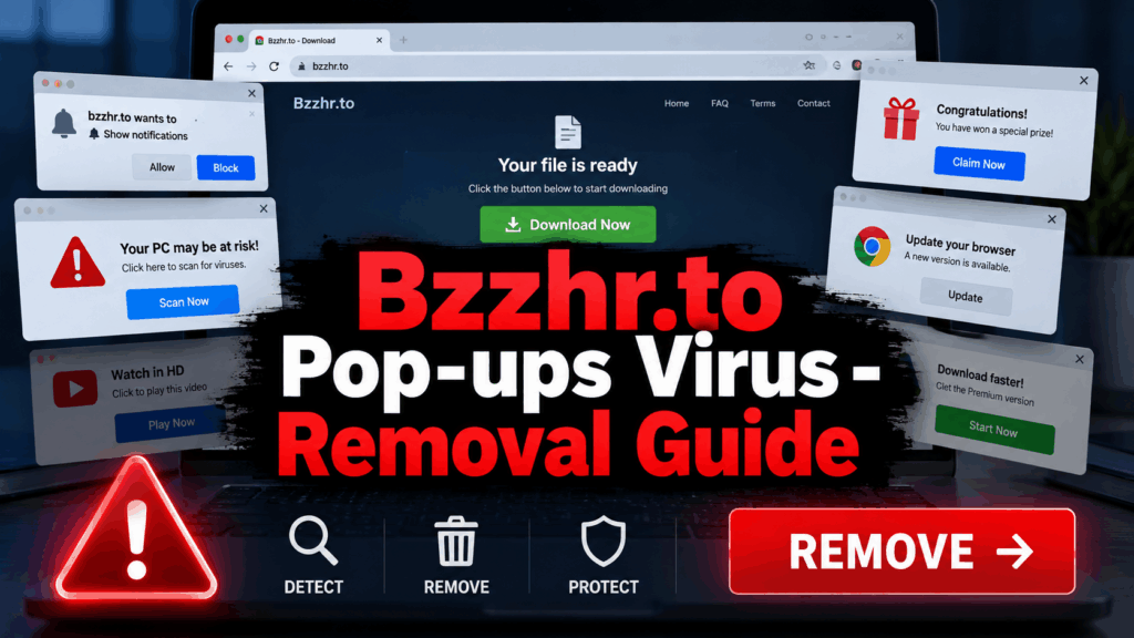Bzzhr.to Pop-ups Virus - Removal Guide