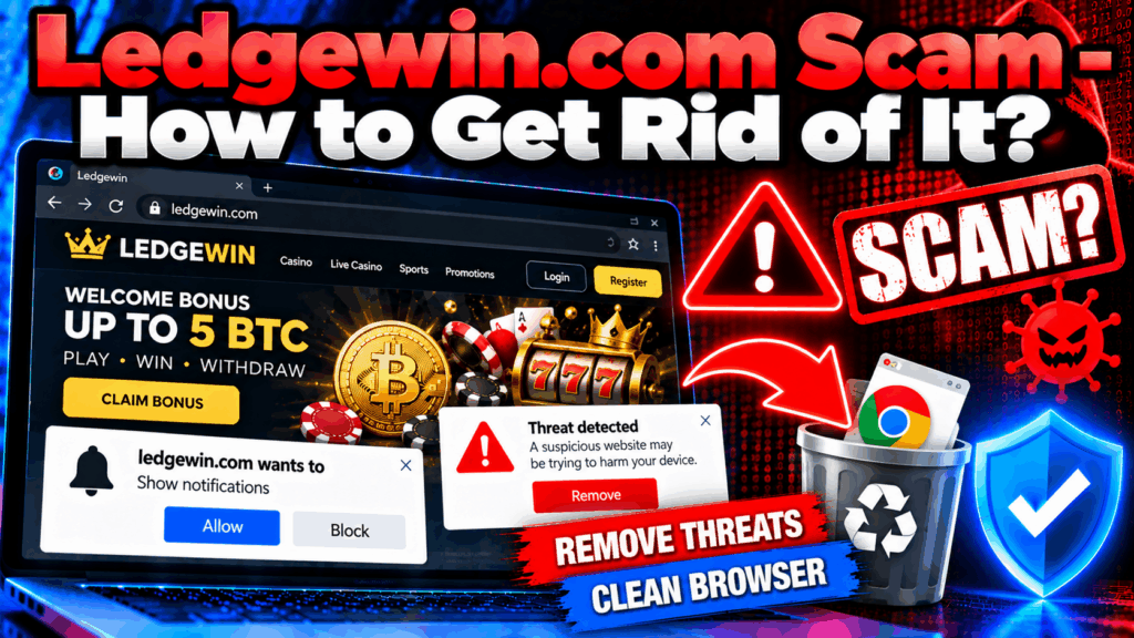 Ledgewin.com Scam - How to Get Rid of It?