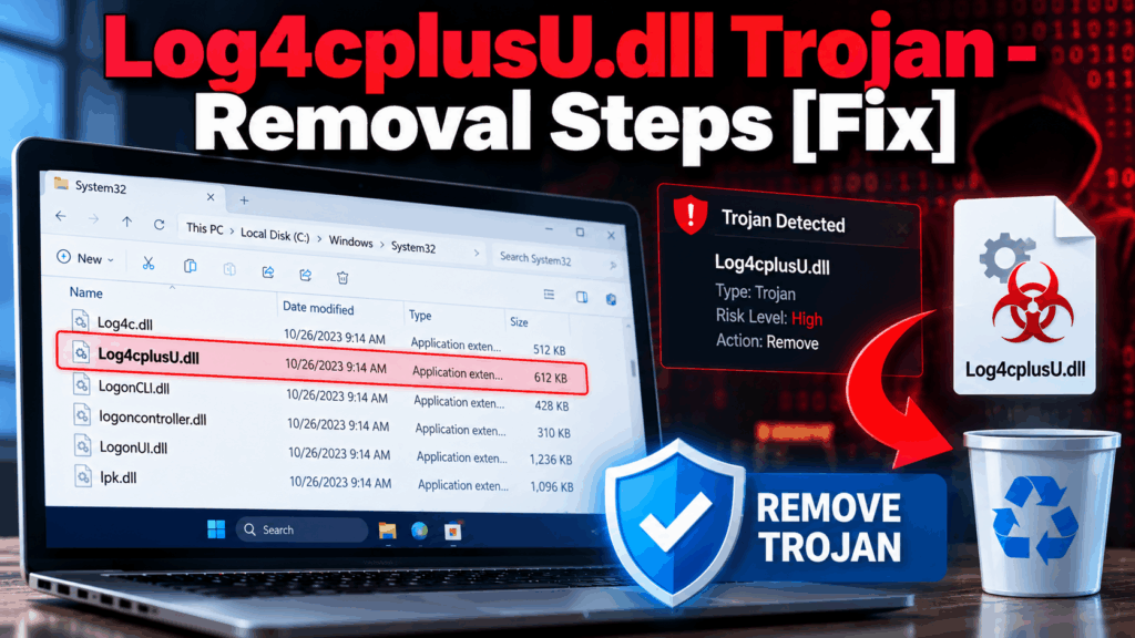 Log4cplusU.dll Trojan - Removal Steps [Fix]