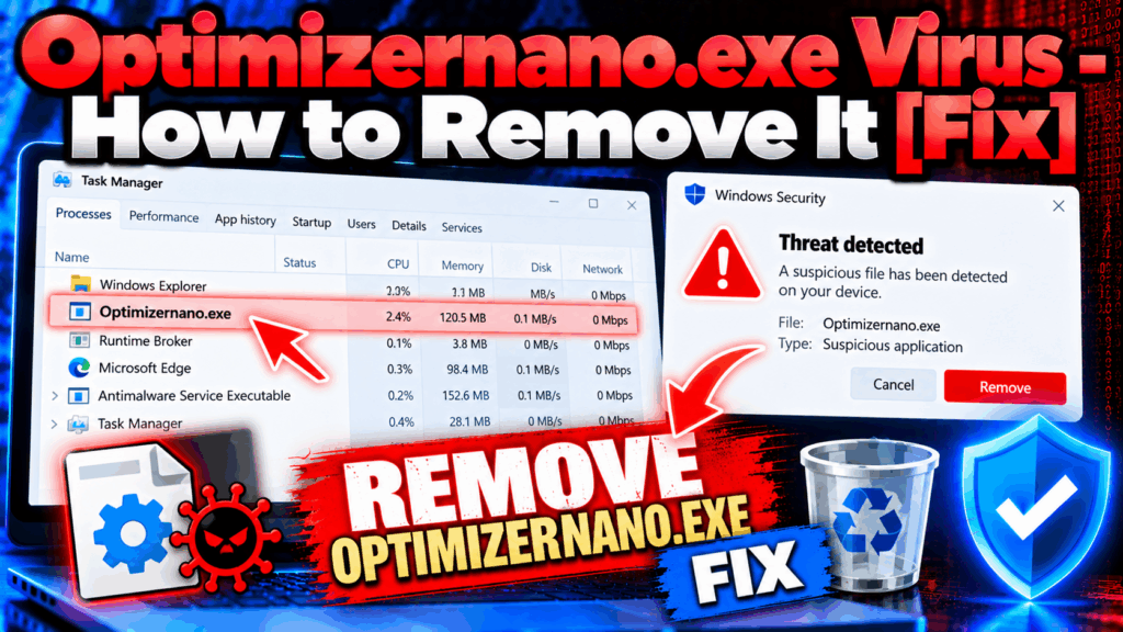 Optimizernano.exe Virus - How to Remove It [Fix]