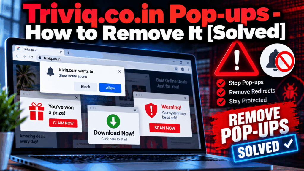 Triviq.co.in Pop-ups - How to Remove It