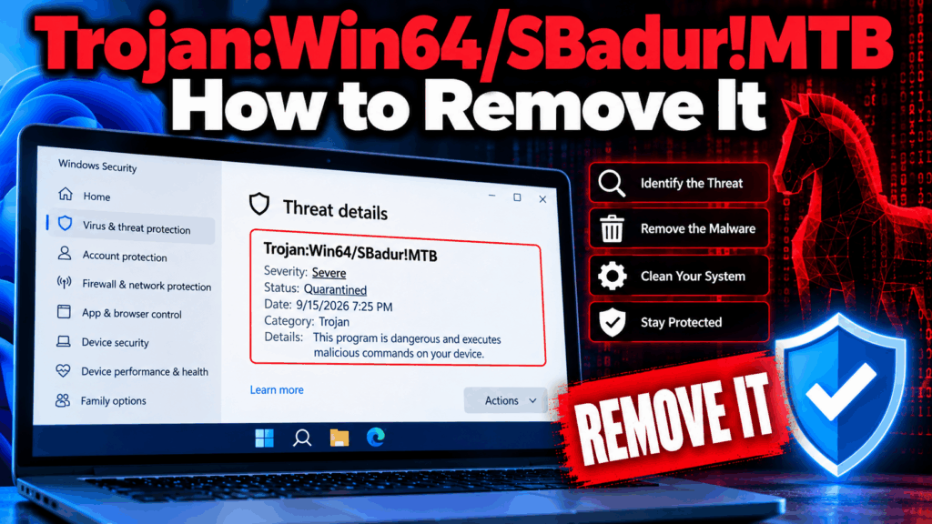 TrojanWin64SBadurMTB - How to Remove It