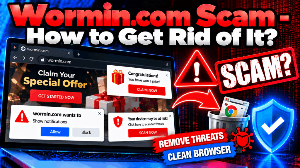 Wormin.com Scam - How to Get Rid of It?