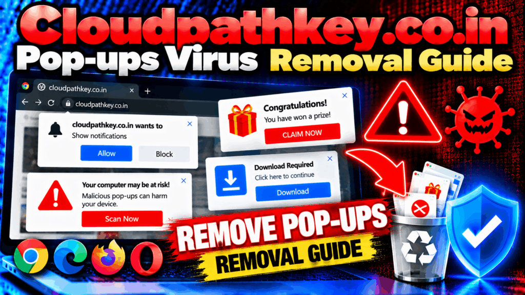 Cloudpathkey.co.in Pop-ups Virus Removal Guide