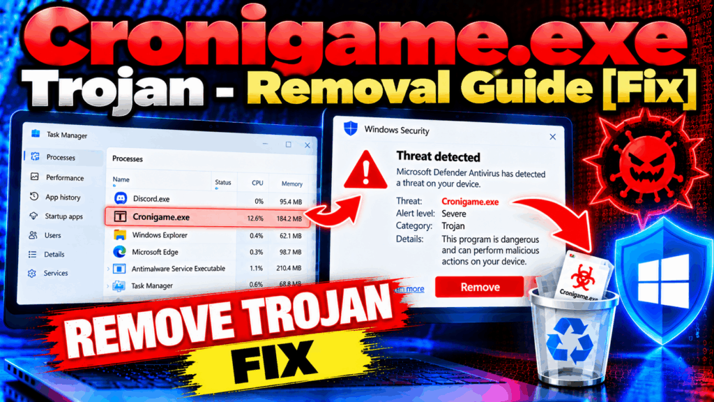 Cronigame.exe Trojan - Removal Guide