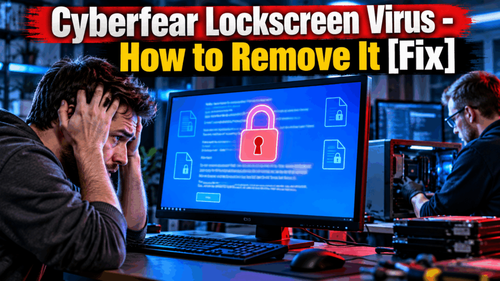 Cyberfear Lockscreen Virus - How to Remove It [Fix]