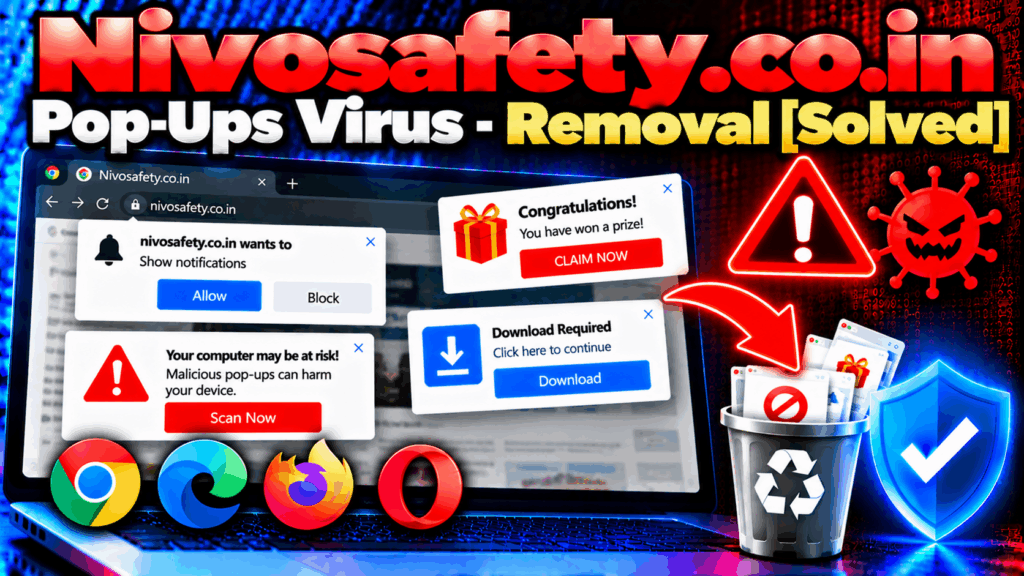 Nivosafety.co.in Pop-Ups Virus - Removal