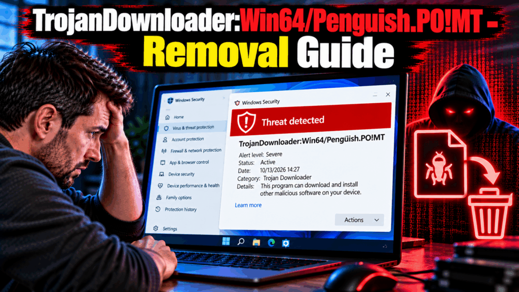TrojanDownloader:Win64/Penguish.PO!MT - Removal Guide