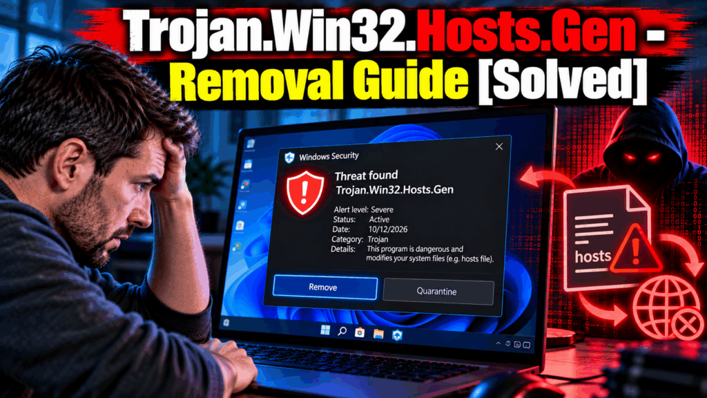 Trojan.Win32.Hosts.Gen - Removal Guide [Solved]