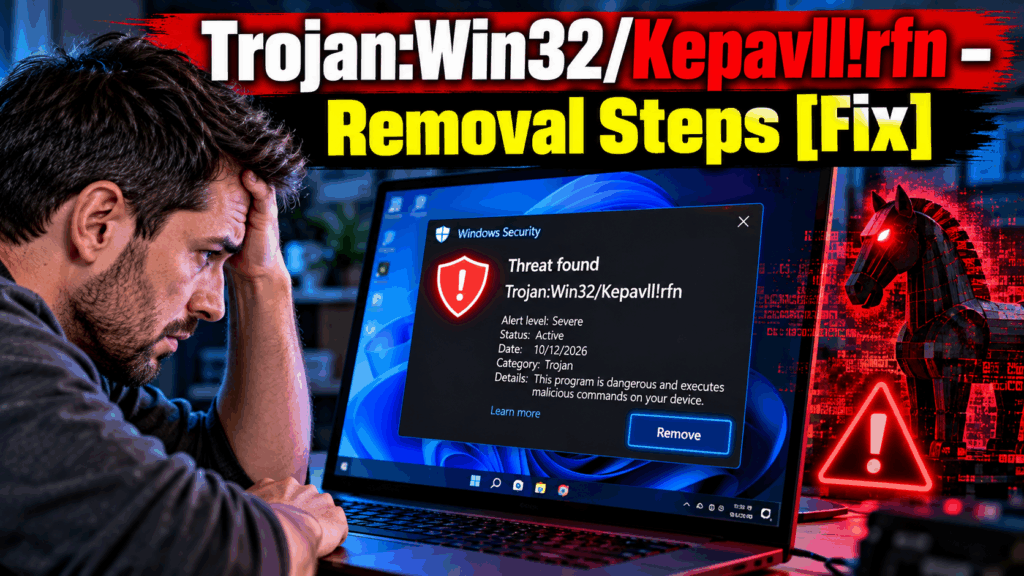 Trojan:Win32/Kepavll!rfn - Removal Steps [Fix]