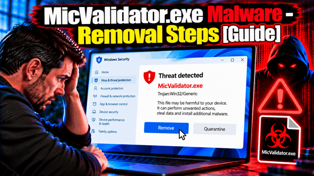 MicValidator.exe Malware - Removal Steps